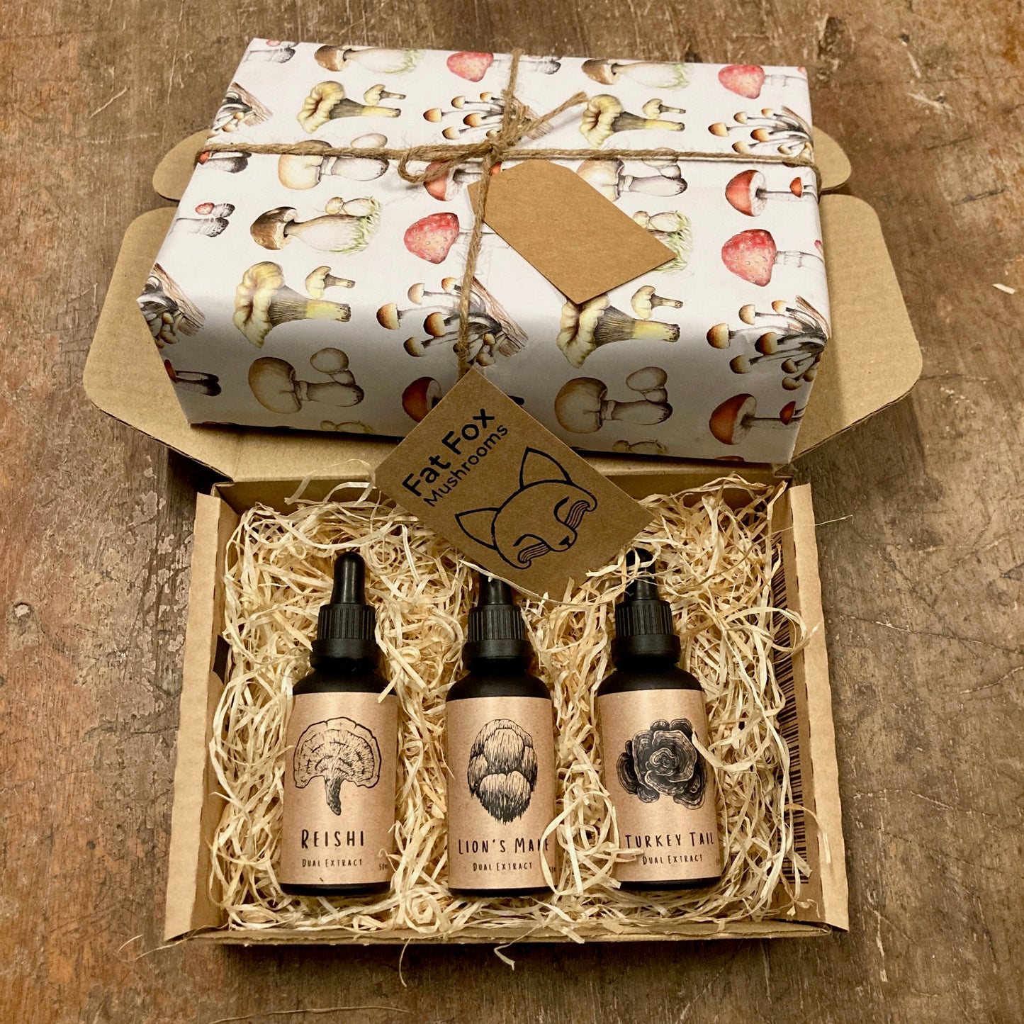 Mushroom Tincture Bundle - Lion's Mane, Turkey Tail, Reishi