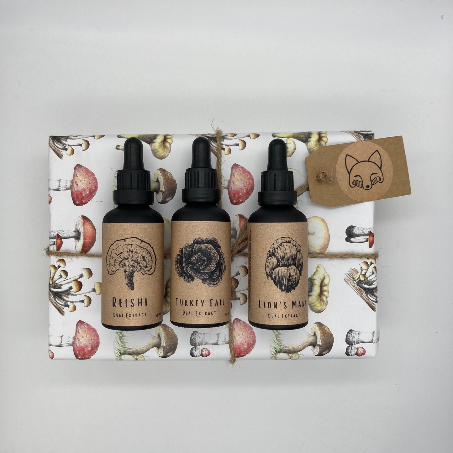 Mushroom Tincture Bundle - Lion's Mane, Turkey Tail, Reishi